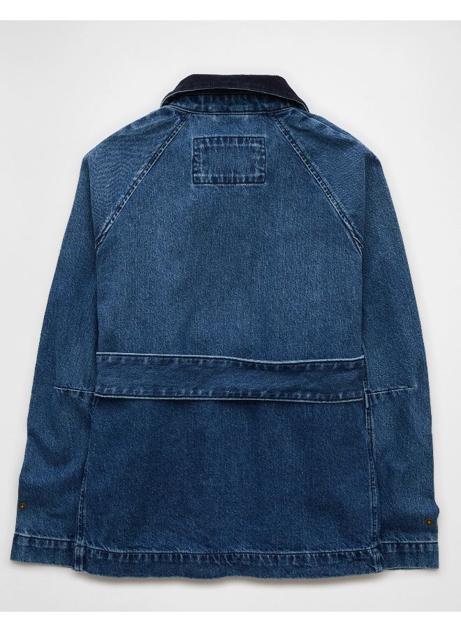 American Eagle AE Denim Utility Jacket  - Image 4