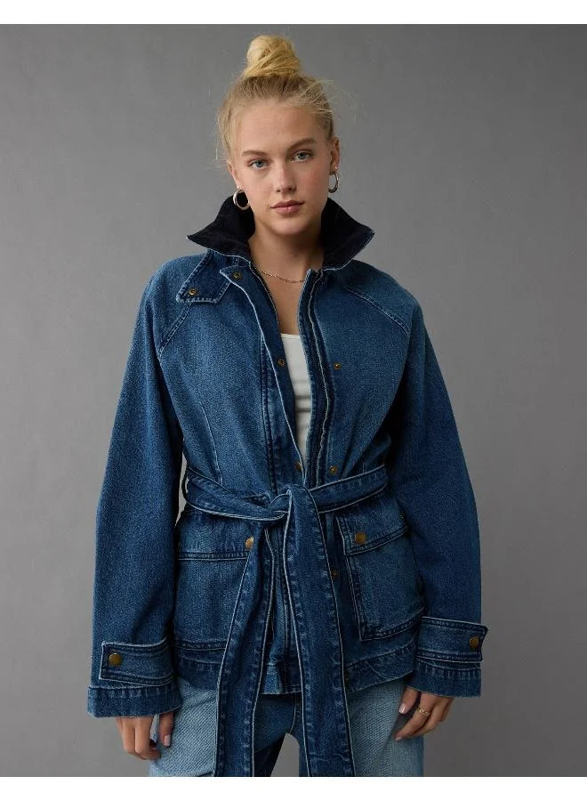 American Eagle AE Denim Utility Jacket