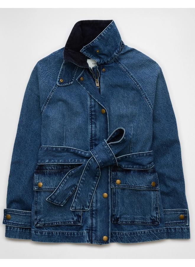 American Eagle AE Denim Utility Jacket  - Image 3