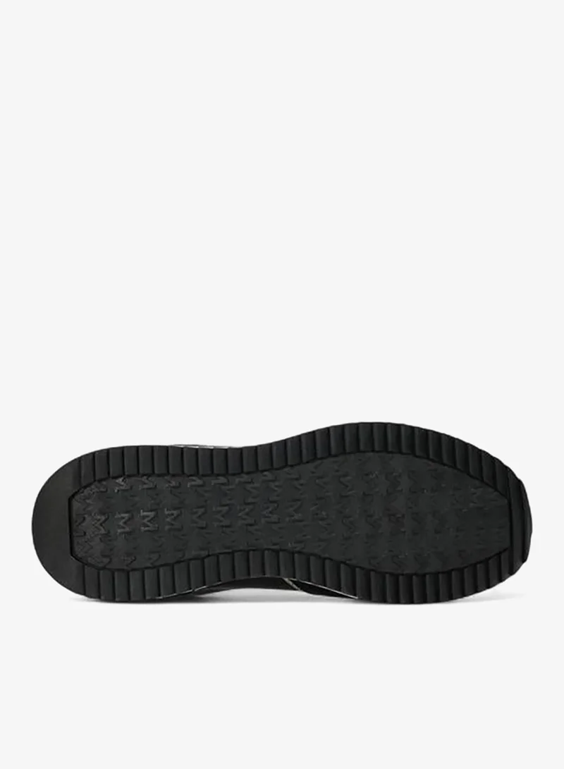 MEXX BLACK Panelled Lace-Up Sneakers for Women | Best Price UAE