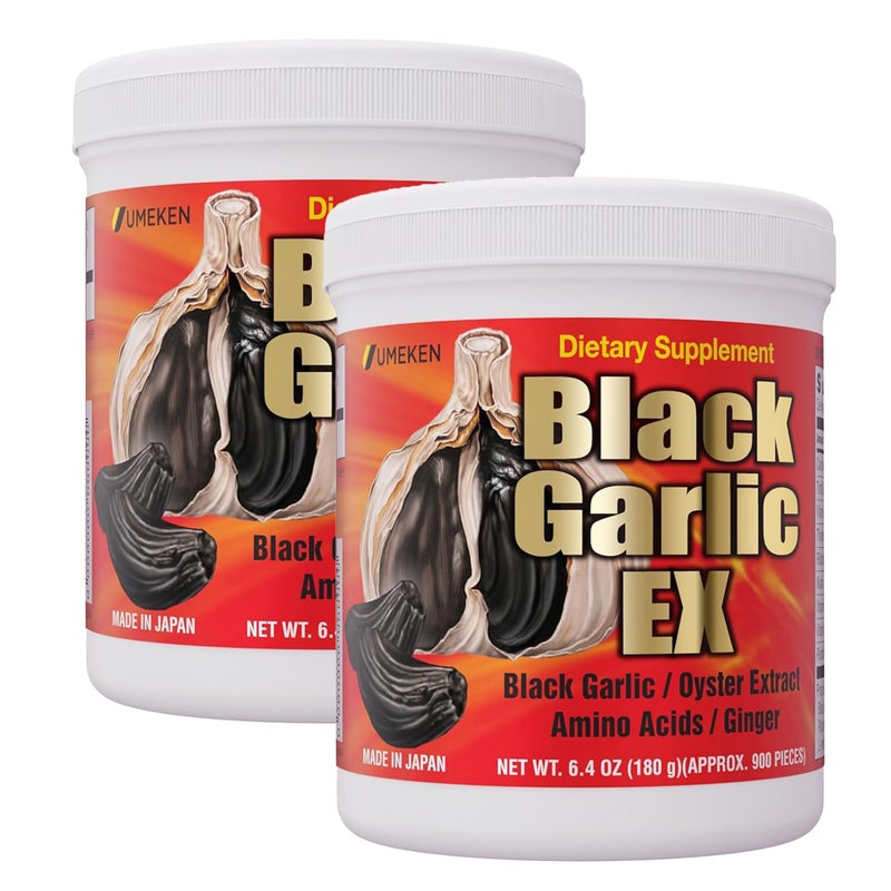 Umeken Black Garlic EX Fermented Concentrate with Vitamin B Allicin Amino Acid Fermented Black Garlic Supplement Oyster Extract Ginger 46 Month Supply 64 Ounce 180g Bottle Pack of 2 - Image 3