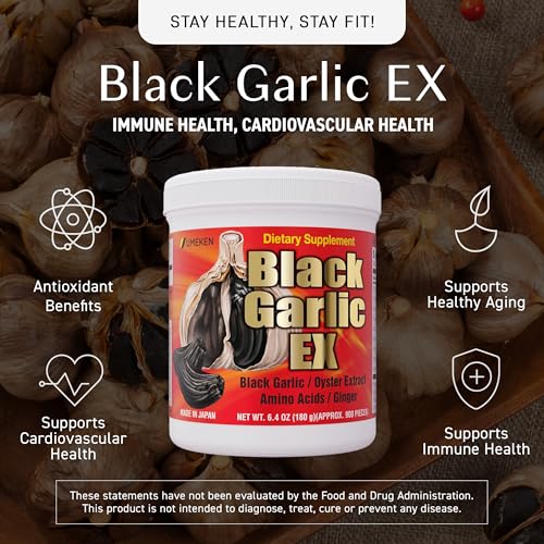 Umeken Black Garlic EX Fermented Concentrate with Vitamin B Allicin Amino Acid Fermented Black Garlic Supplement Oyster Extract Ginger 46 Month Supply 64 Ounce 180g Bottle Pack of 2 - Image 5