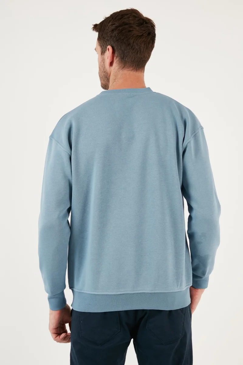 Buratti Regular Fit Crew Neck Cotton Fuzzy Soft Lined Sweat Men's Sweat 5905255