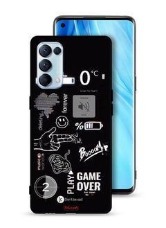 Tolwak Oppo Reno5 Pro 5G Protective Case Cover Game Over Pew Pew  - Image 1