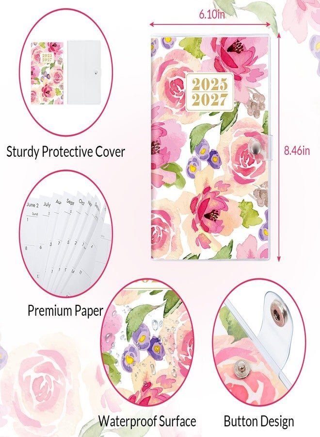 Zuozee Monthly Planner 2025-2027, Monthly Calendar 2026 Planner (July 2025 Until December 2027), 5.9'' x 8.4'', A5 Planner with PVC Cover, Perfect for Office, School Organizing Planning - Pink - Image 4