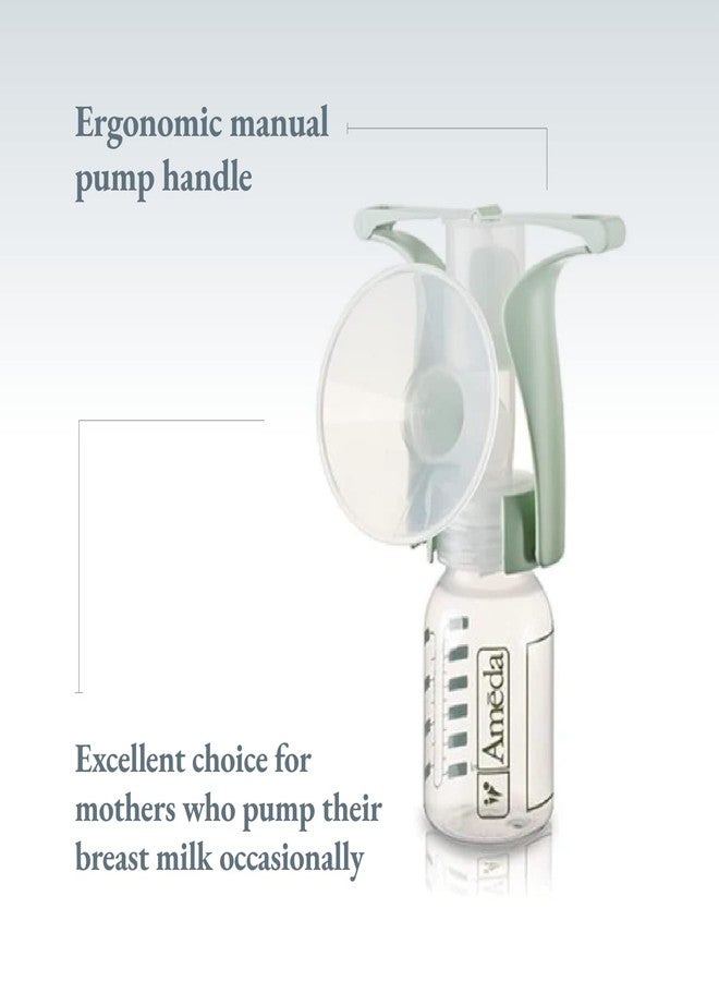 Ameda Portable Manual Breast Pump, Breast Feeding Essentials, Portable, BPA and DEHP Free - Image 2