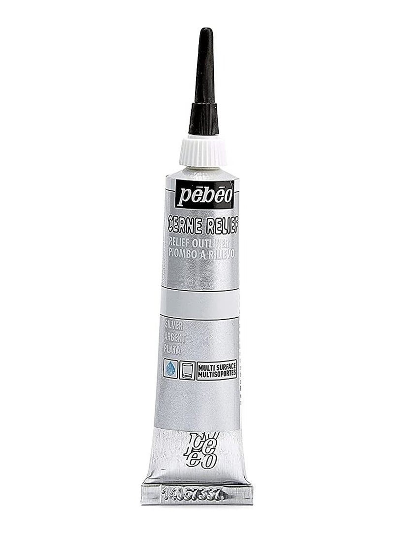 Pebeo Cerne Relief 20 Ml Silver - Image 1