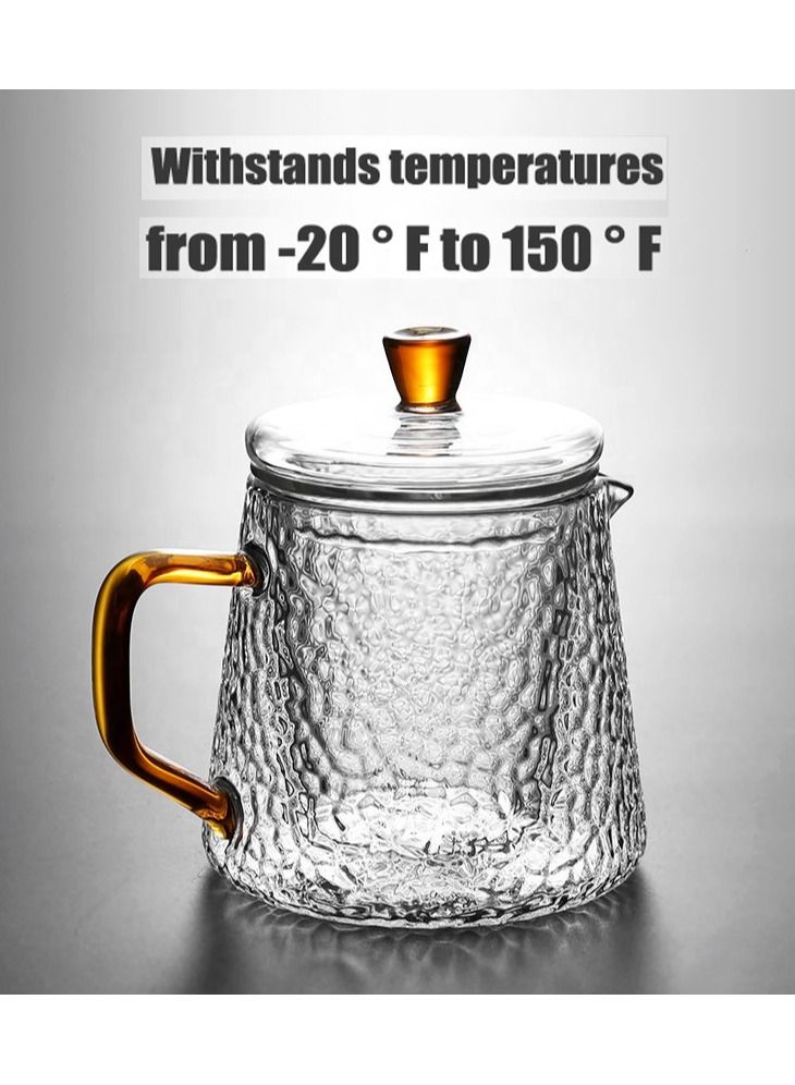 هومستر إبريق شاي زجاجي مقاومٌ للحرارة مع مصفاةٍ وغطاء - Image 2