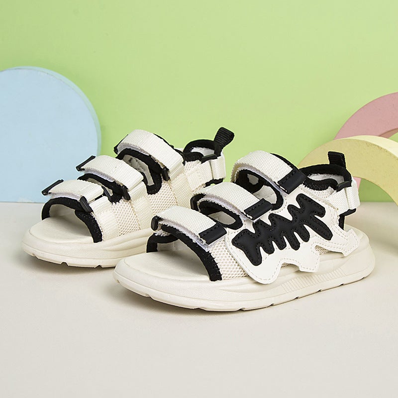 Children'S Sandals 2024 All-Match Princess Shoes Children'S Non-Slip Soft Sole Western Style Beach Shoes - Image 1