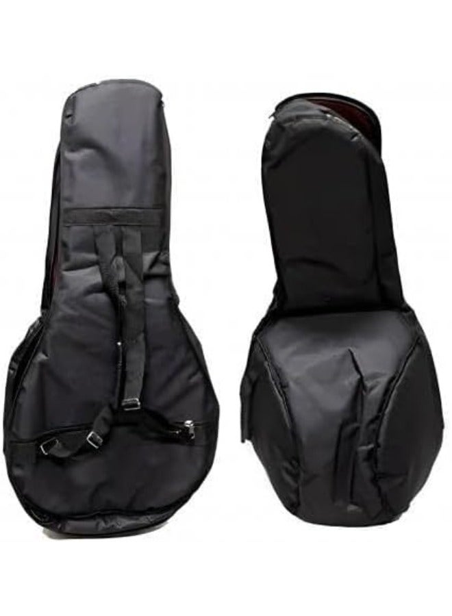 Generic Lute Oud Padded Case Gig Bag Cover with Shoulder Straps & Front Storage Pocket - Black  - Image 2