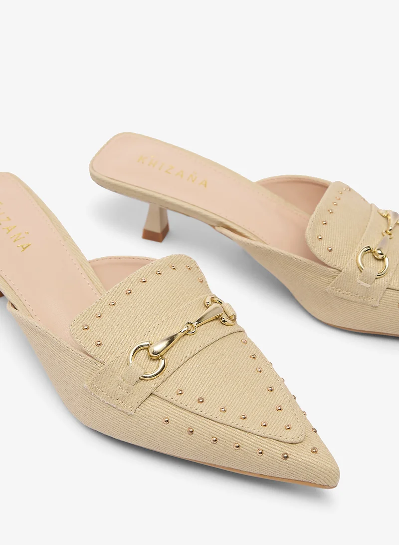 Khizana Light Yellow Classic Pumps for Women | Best Price UAE
