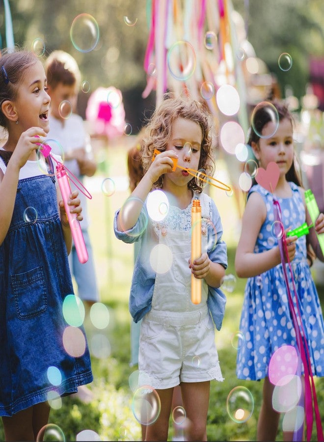 ShyLizard 36PCS Bubble Wands for Kids,Bulk Bubble Wand for Kids Party Favor, Bubble Maker for Party Favor,Birthday,Goodie Bags, Wedding, Carnival Prizes, Summer Outdoor Toy Gifts, Assortment 6 Colors - Image 4
