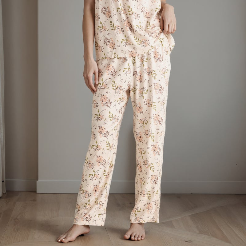 سبلاش فيڤ طقم بيجاما و قناع عين بطبعة زهور - Image 4