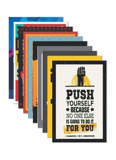 Paper Plane Design PAPER PLANE DESIGN Set of 10 Poster A3 (12 in x 18 in Size) Unframed Thick Paper with Tape-Multicolour (PUSH)  - Image 1