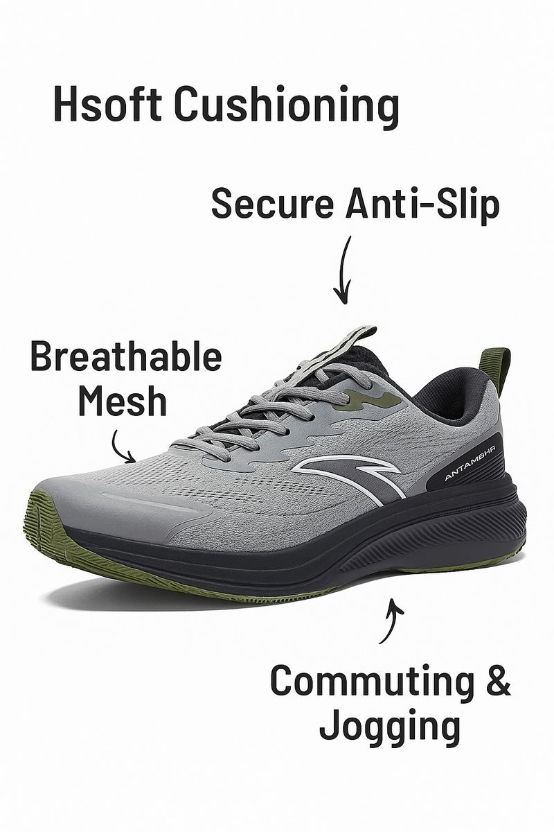 انتا أحذية جري كومفورت رن رمادي - Image 2