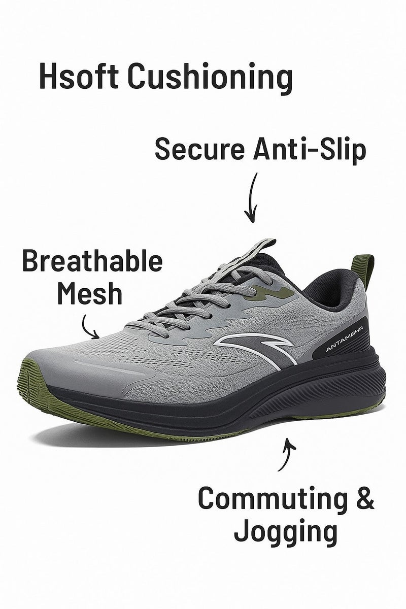 انتا أحذية جري كومفورت رن رمادي - Image 5