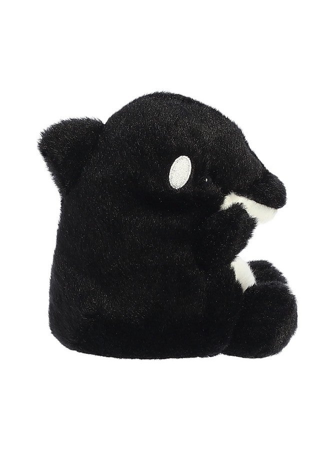 Aurora® Adorable Palm Pals™ Juneau Orca™ Stuffed Animal - Pocket-Sized Play - Collectable Fun - Black 5 Inches - Image 3