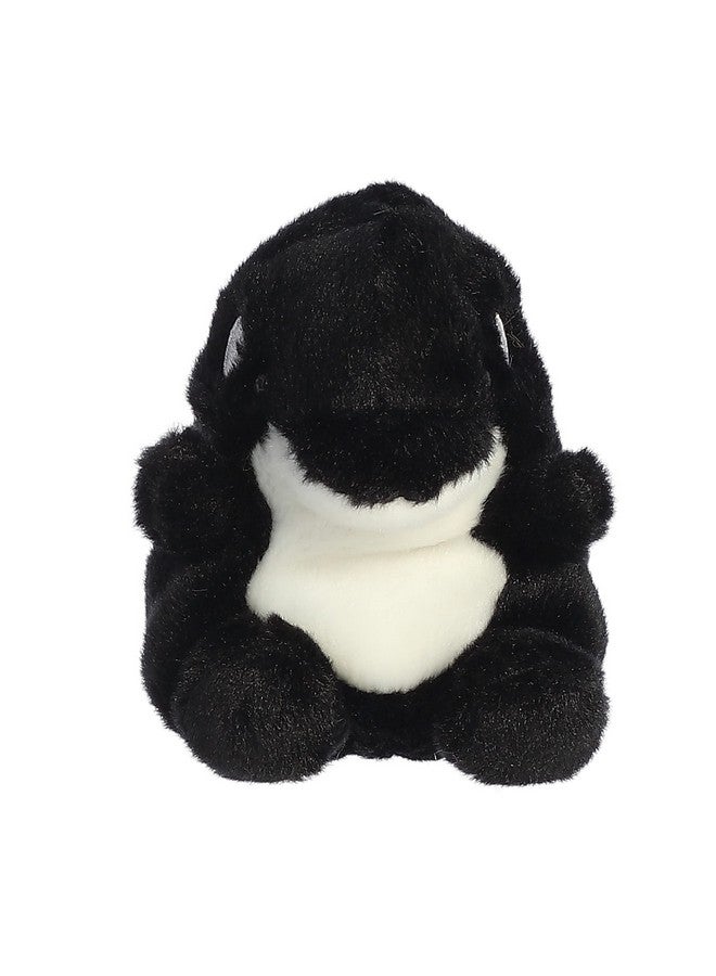 Aurora® Adorable Palm Pals™ Juneau Orca™ Stuffed Animal - Pocket-Sized Play - Collectable Fun - Black 5 Inches - Image 1