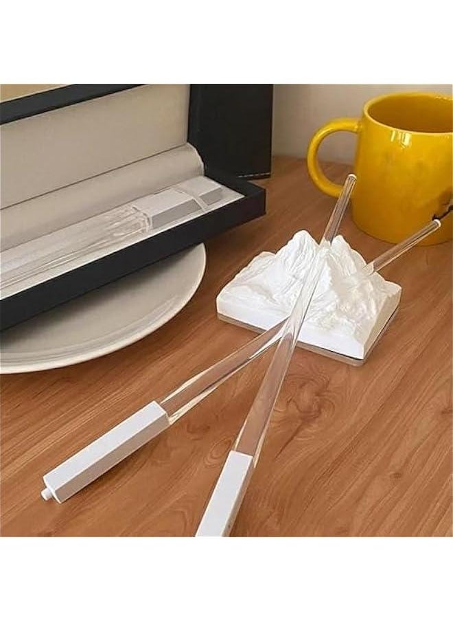 Generic - Multicolour Chopsticks - Glow In The Dark Chopsticks | LED Light Up Chopstick | LED Light Up Chopsticks | 9 Colors Changing Food Grade Glow In The Dark Chopsticks | Chop Sticks For Kitchen Dinner - Image 1