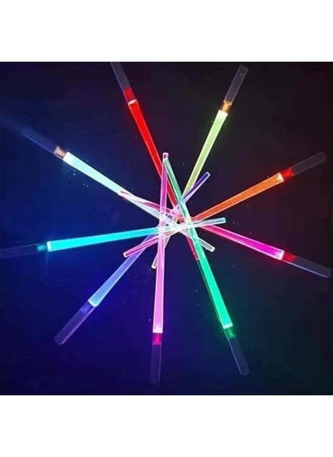 Generic - Multicolour Chopsticks - Glow In The Dark Chopsticks | LED Light Up Chopstick | LED Light Up Chopsticks | 9 Colors Changing Food Grade Glow In The Dark Chopsticks | Chop Sticks For Kitchen Dinner - Image 1