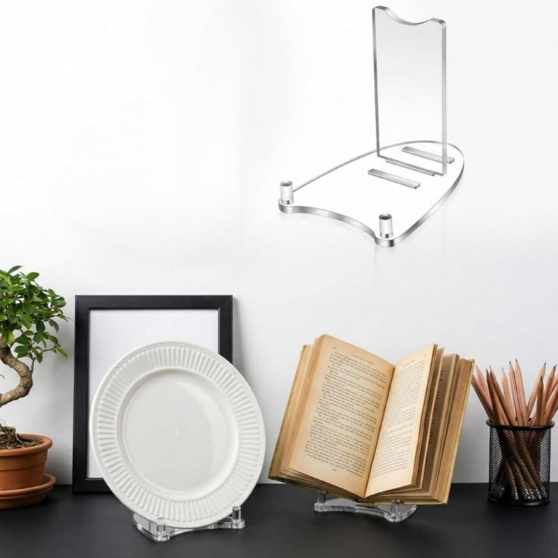 Plate Stands for Display Decorative Plates Holders for Minis Easel, Frame, Book, Card, Plaques, Bowl Picture Displays Stands Decorative Frame Holders - Image 2