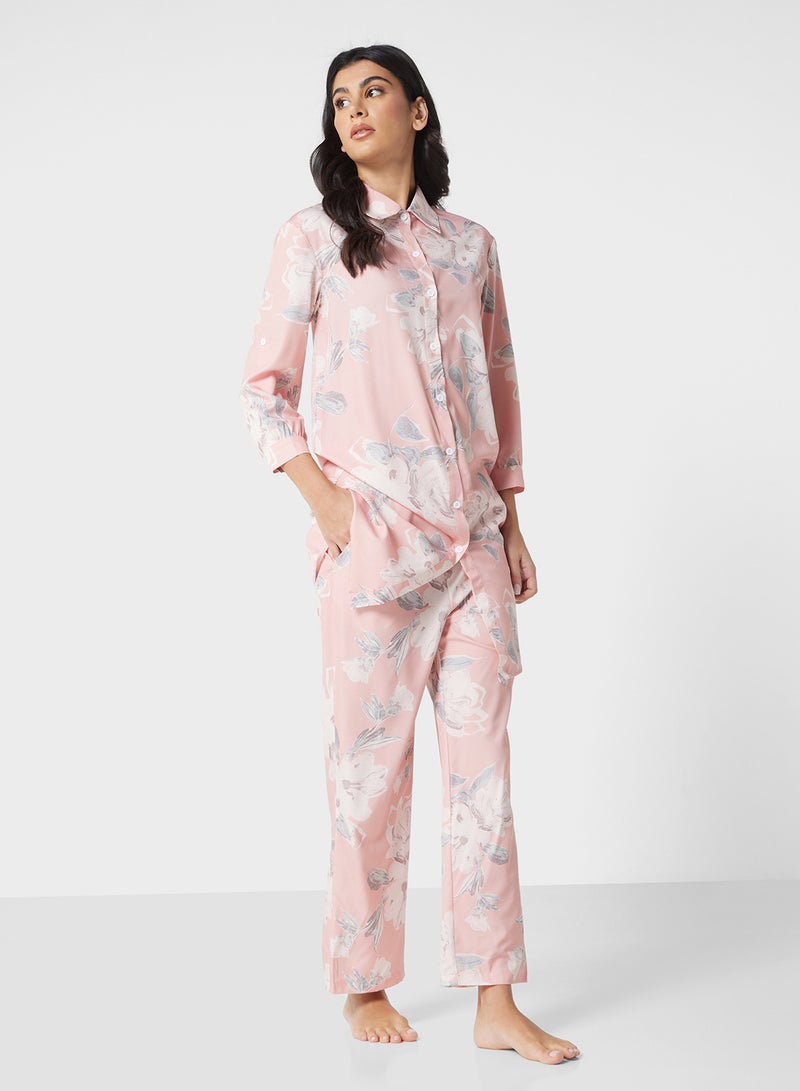 ايلا طقم بيجامة بطبعة زهور - Image 5