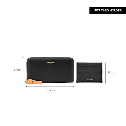 Miraggio Theo Zip Around Wallet for Woman | 3 Compartment Women Wallet | Gift Items for Women - Image 2