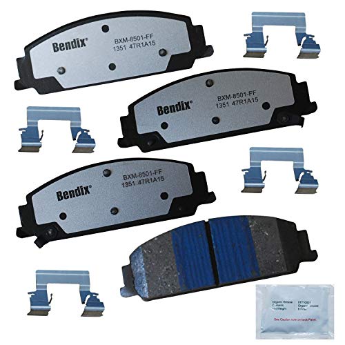 Bendix Fleet Metlok PBD1351 Semi-Metallic Front Brake Pads for Chevrolet Caprice 2012, Pontiac G8 2009-2008 - Image 2
