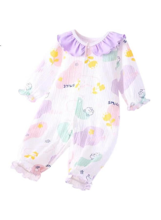 DEESHA Baby Romper Newborn Spring Summer Long Sleeve Crawling Suit Infant Boys Girls Four Seasons Cotton Underwear - Image 1