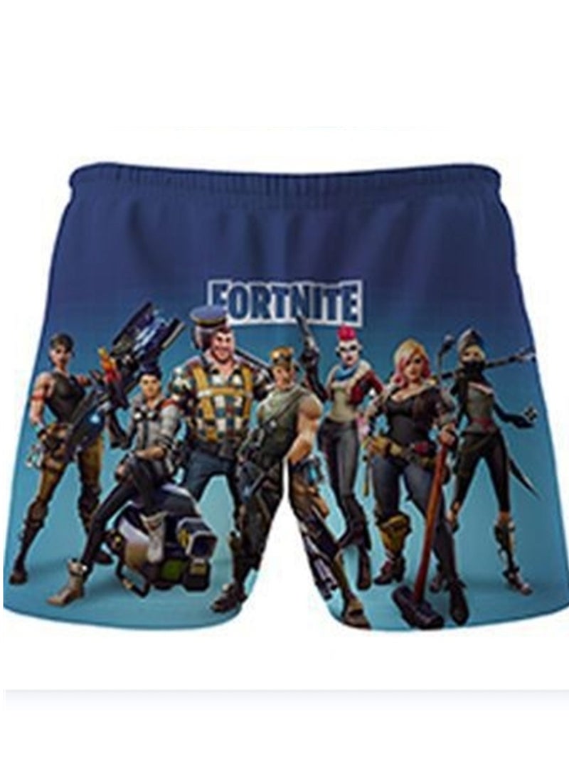 Game Fortnite set 3D digital printing personalized breathable children's T-shirt shorts set  - Image 3