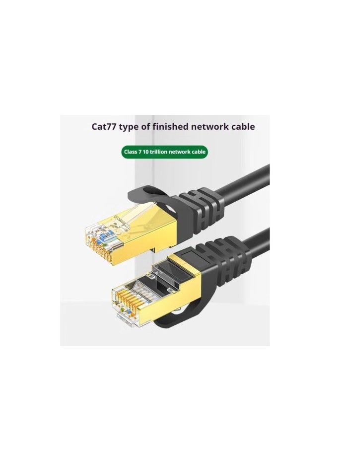 Generic 1.5M Cat 7 Ethernet cable, high-speed 10 Gigabit LAN cable, with RJ45 gold-plated connector, 10Gbps 600Mhz shielded Internet jumper, used for switches, routers, modems  - Image 1