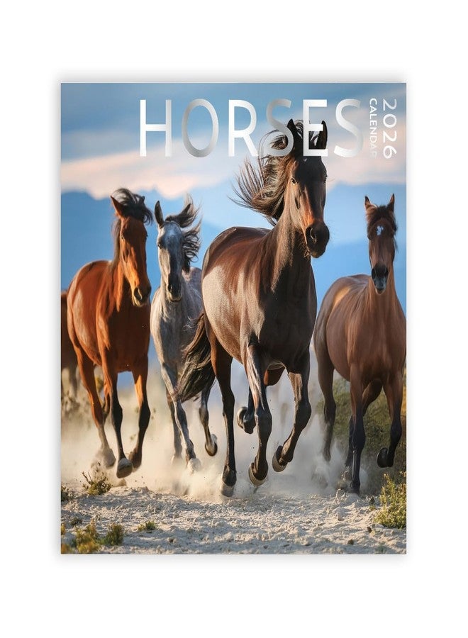 ARTICO Horses Calendar 2026, Large 12 x 12 inch, Horse Wall Calendar, Gift for Horse Lovers, Cute Calendar for girls - Image 1