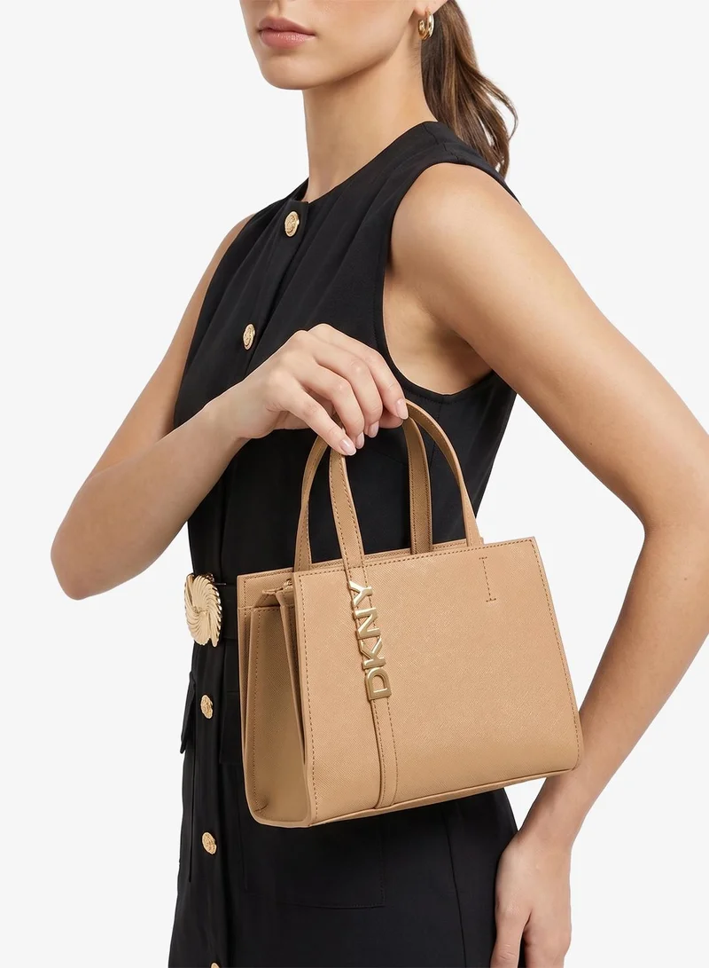 DKNY CAPPUCCINO Avril Small Satchel for Women | Best Price UAE