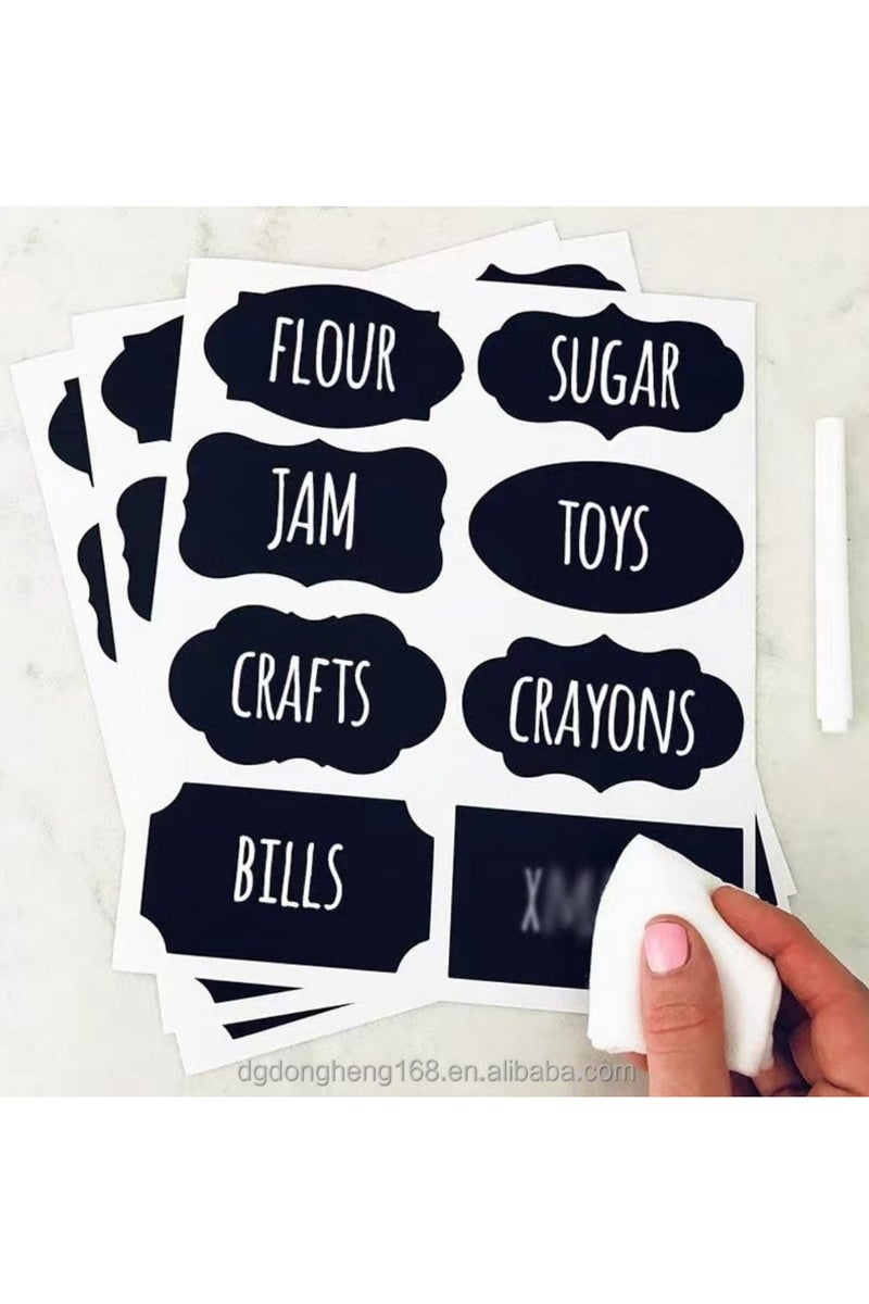 Large Label Sticker Roll – 60 Pieces + White Marker – Multipurpose for Spices & Storage  - Image 3