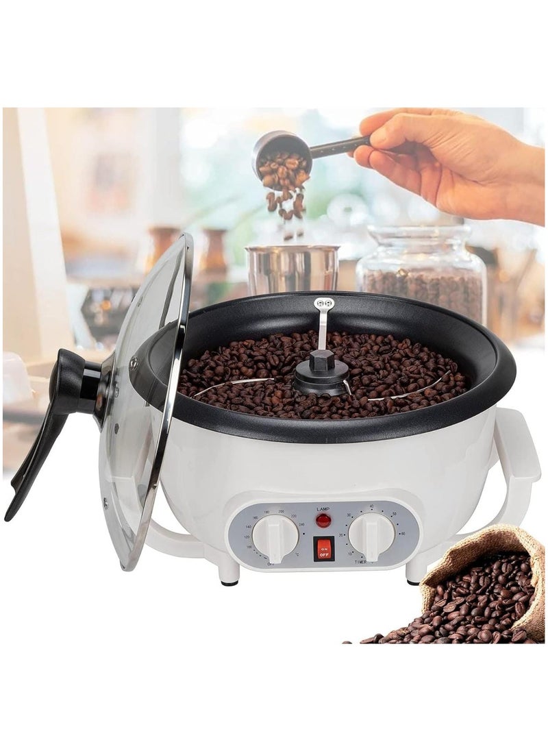 Generic Coffee Roaster Machine Electric 800W Stainless Steel Coffee Roaster with Thermostat Timer Home Coffee Bean Roasting with Adjustable Heat Settings, Large Capacity  - Image 2