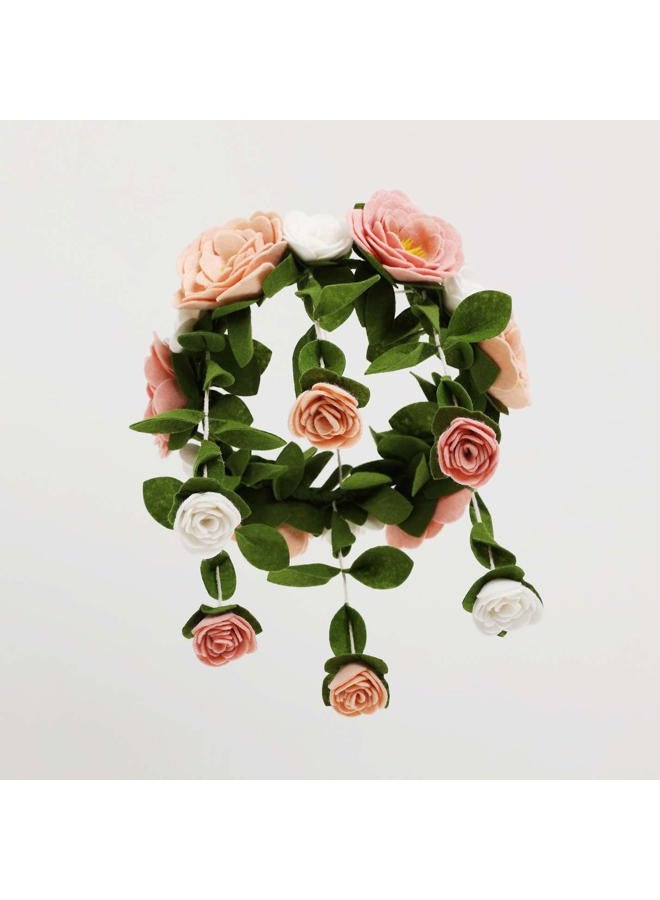 Sorrel + Fern Flower Crib Mobile Rose Nursery Decorations - Baby Shower Gift for Girls - Image 3