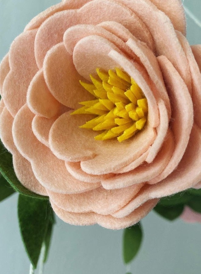 Sorrel + Fern Flower Crib Mobile Rose Nursery Decorations - Baby Shower Gift for Girls - Image 2