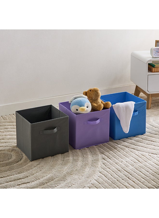 Home Box Adventurer Candice 3-Piece Fabric Storage Box Set - 27.3x27.3x27.9 cm  - Image 1
