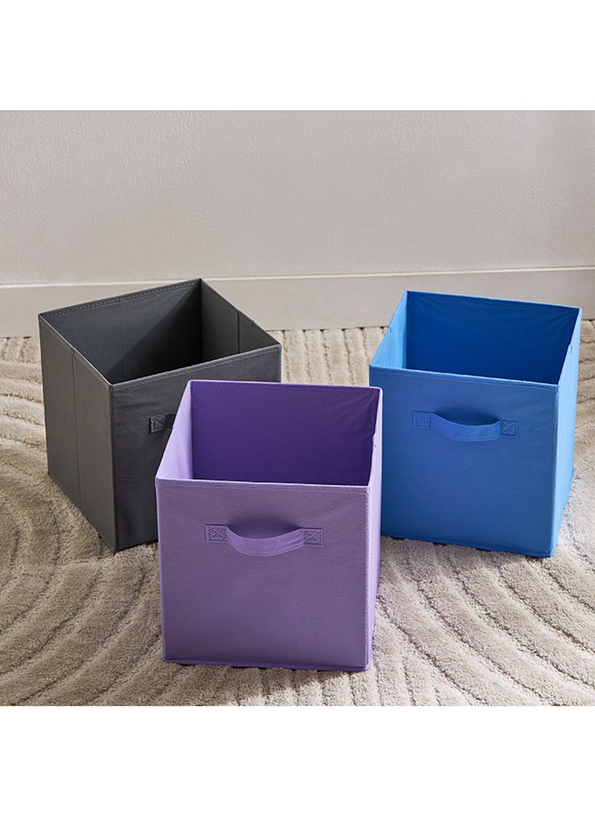 Home Box Adventurer Candice 3-Piece Fabric Storage Box Set - 27.3x27.3x27.9 cm  - Image 2