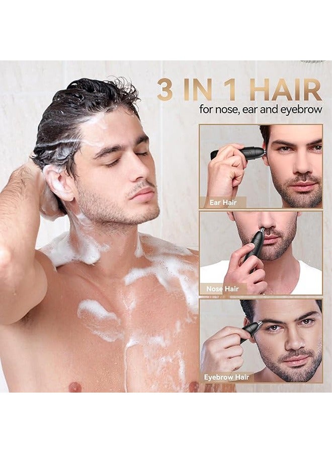 Rechargeable Electric USB Nasal Hair Trimmer for Men and Women Ear Eyebrow Hair Grooming Portable 360 Degree Rotating Razor - Image 3