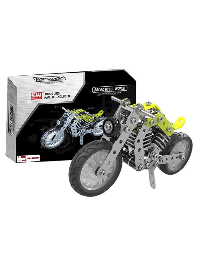 NIBEMINENT 158-Piece 3D Military Motorbike DIY Model Kit - Image 2