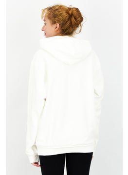 adidas Originals Women Sportswear Fit Embroidered Logo Outdoor Sweatshirts, Off White  - Image 4