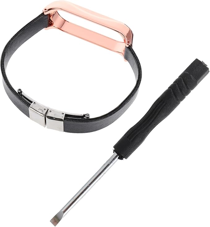 Replacement Wristband Strap Compatible With Xiaomi Double Click Butterfly Buckle Durable Pu Material Comfortable Wear Resistant Black 23 5X2 05CM - Image 1