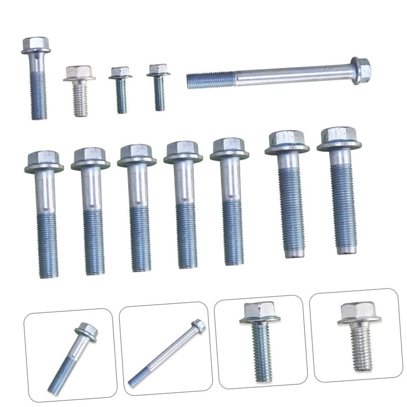 ABOOFAN 12pcs Engine Bell Bolt Kit for Series High Strength Transmission Stand Bolts for Secure Engine Mounting and Installation - Image 3