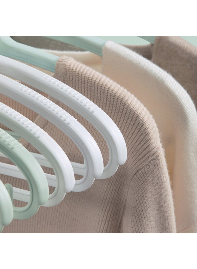 Camellia Clothes Hangers, Wide Shoulder Drying Rack, Clothes Support, Suit Plastic Hangers, 3-pack, White