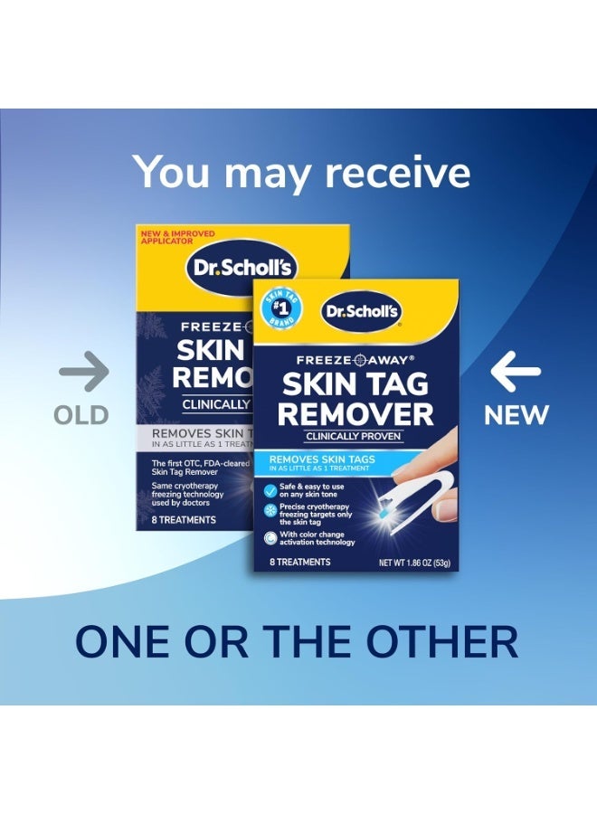 Dr. Scholl's مزيل علامات الجلد من فريز أواي، 8 قيراط // يزيل علامات الجلد في علاج واحد فقط، حاصل على موافقة إدارة الغذاء والدواء الأمريكية، ومثبت سريريًا، و8 علاجات - Image 2
