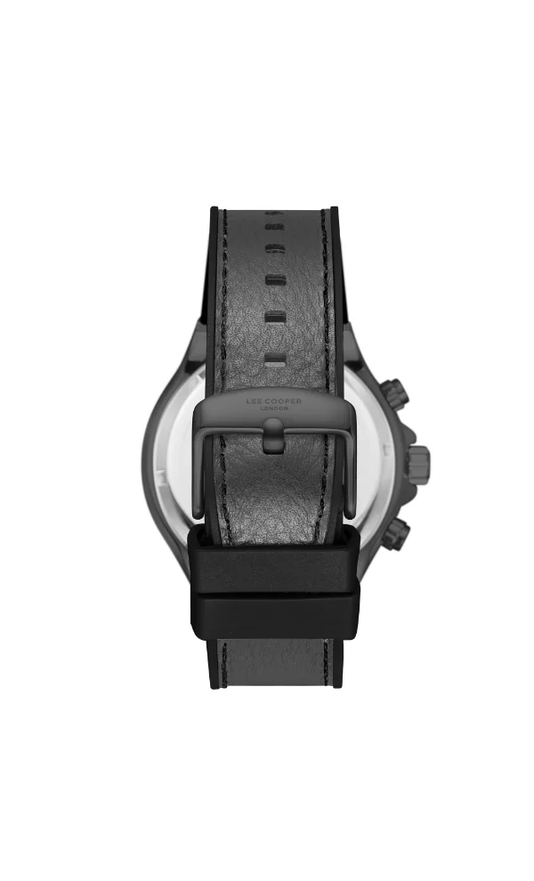 Lee Cooper Men's Multi Function Display Watch With Grey Leather Strap - LC08066.066