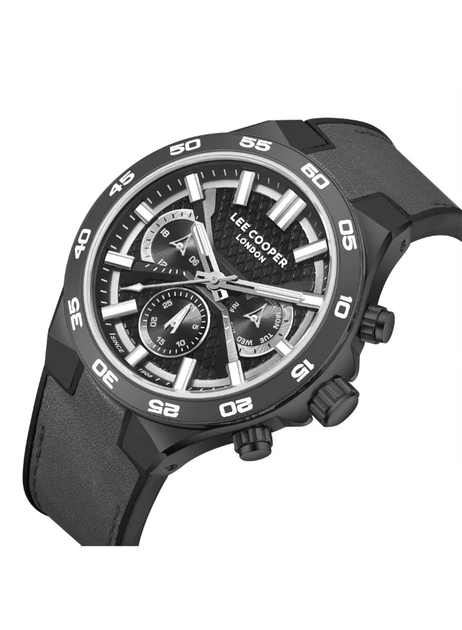 Lee Cooper Leather Multi Function Watch LC08066.066 - 45 mm