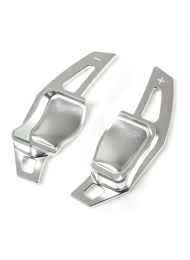 SK CUSTOM Steering Wheel Accessories Shift Paddle Shifter Extension Aluminum Alloy Silver Compatible with Volkswagen VW Golf 5 6 MK6 GTI R Jetta MK5 Passat B6 B7 CC Polo Sharan TIGUAN SEAT Leon DSG - Image 1