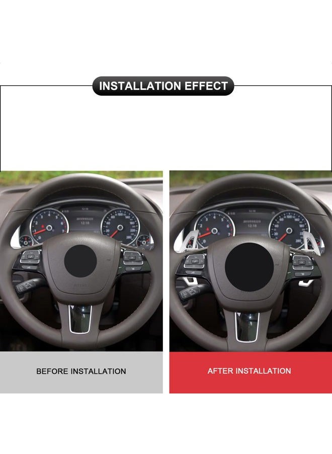 SK CUSTOM Steering Wheel Accessories Shift Paddle Shifter Extension Aluminum Alloy Silver Compatible with Volkswagen VW Golf 5 6 MK6 GTI R Jetta MK5 Passat B6 B7 CC Polo Sharan TIGUAN SEAT Leon DSG - Image 4